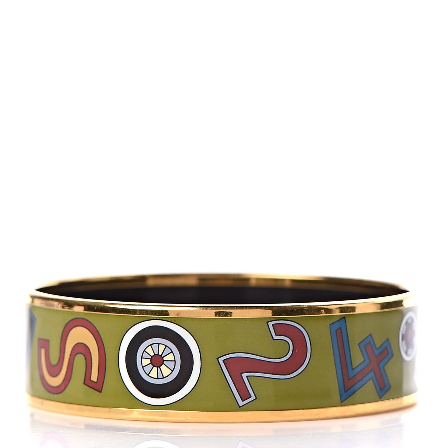 Enamel Printed Wide Tohu Bohu Bracelet 65