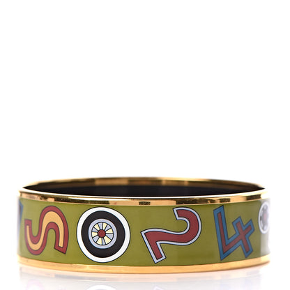 Hermes Enamel Printed Wide Tohu Bohu Bracelet 65 3 of 5