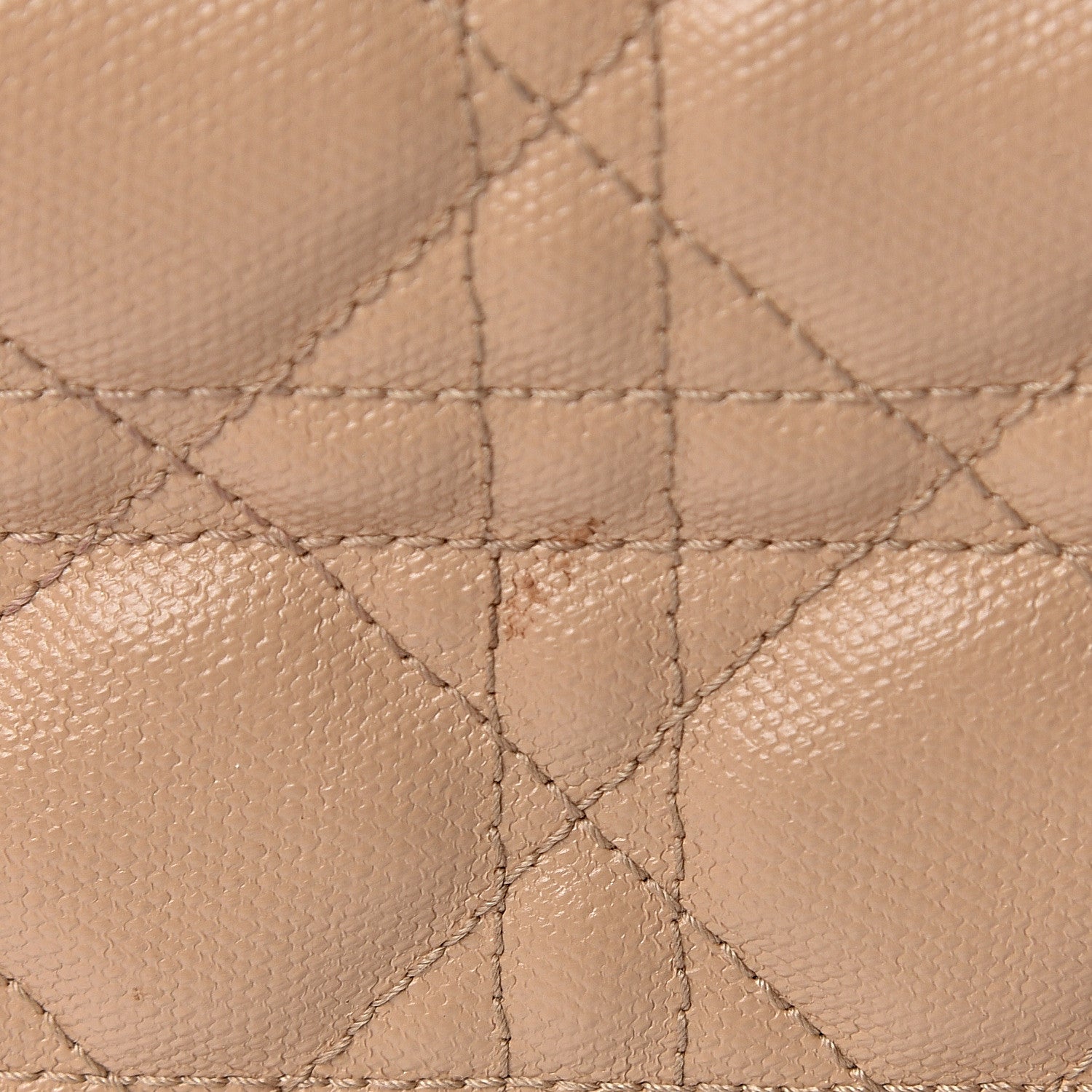 Christian Dior Coated Canvas Cannage Panarea Pouch Beige 9 of 10