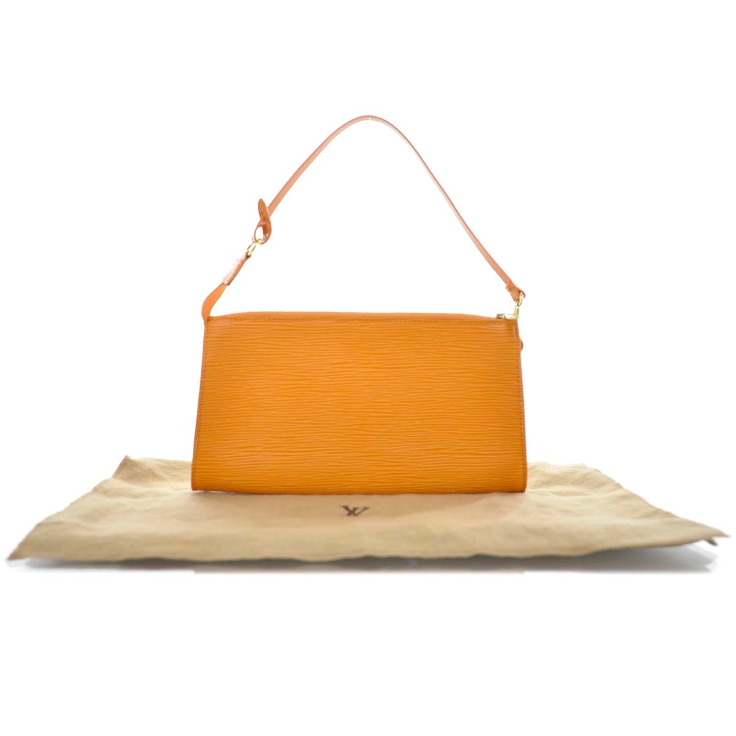 Louis Vuitton Epi Pochette Accessories 24 Mandarin 3 of 16