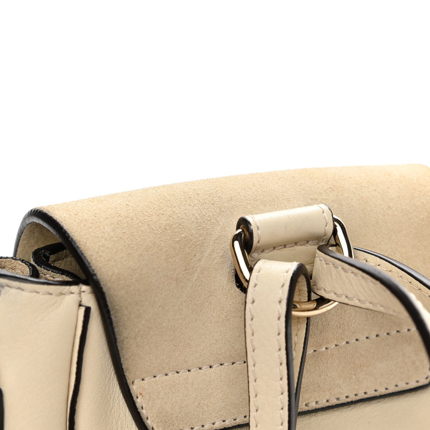 Chloe Suede Calfskin Mini Faye Backpack Off White 15 of 16