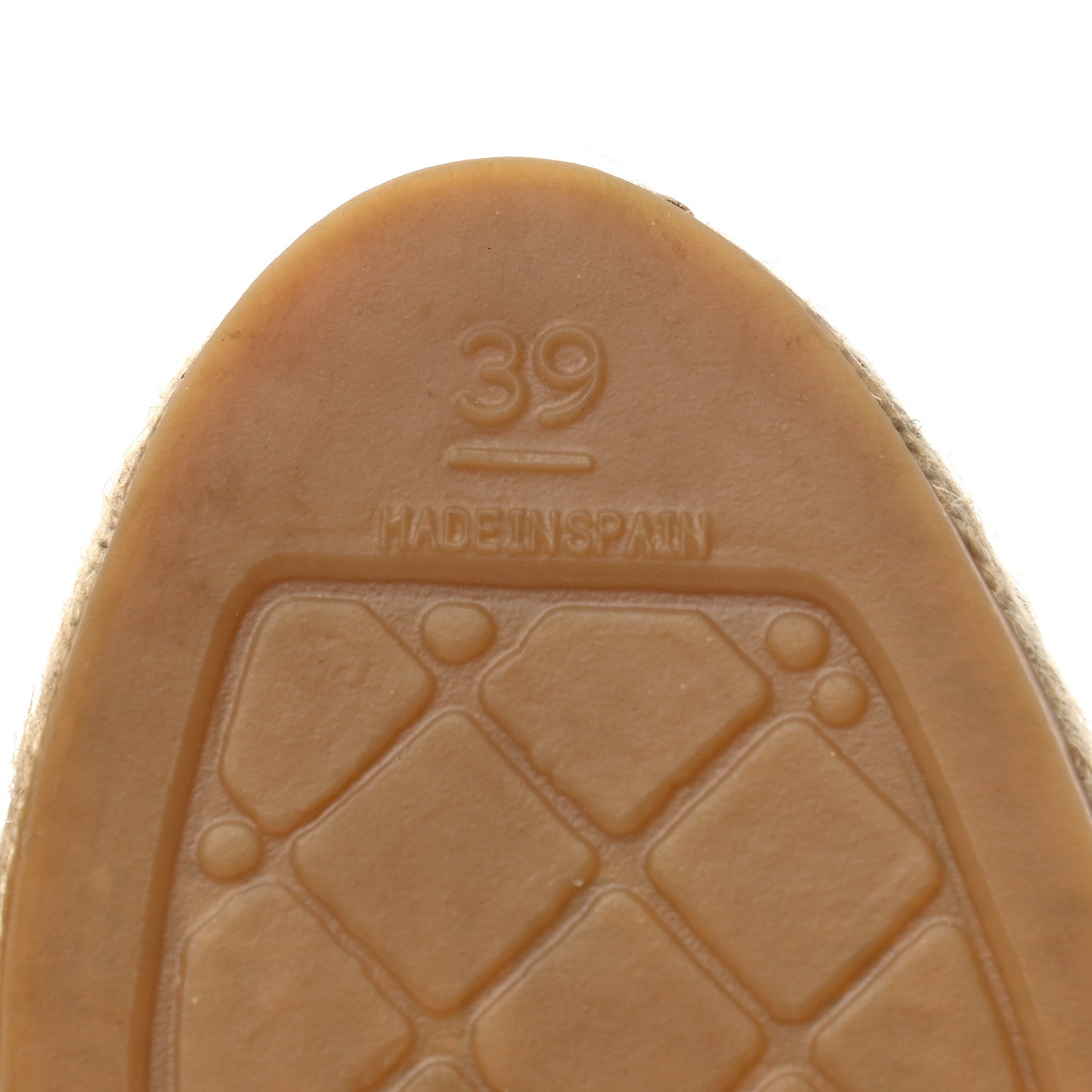 Chanel Lambskin CC Espadrilles 39 Beige Black 6 of 10