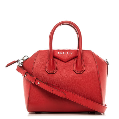 Givenchy Sugar Goatskin Mini Antigona Medium Red 10 of 16