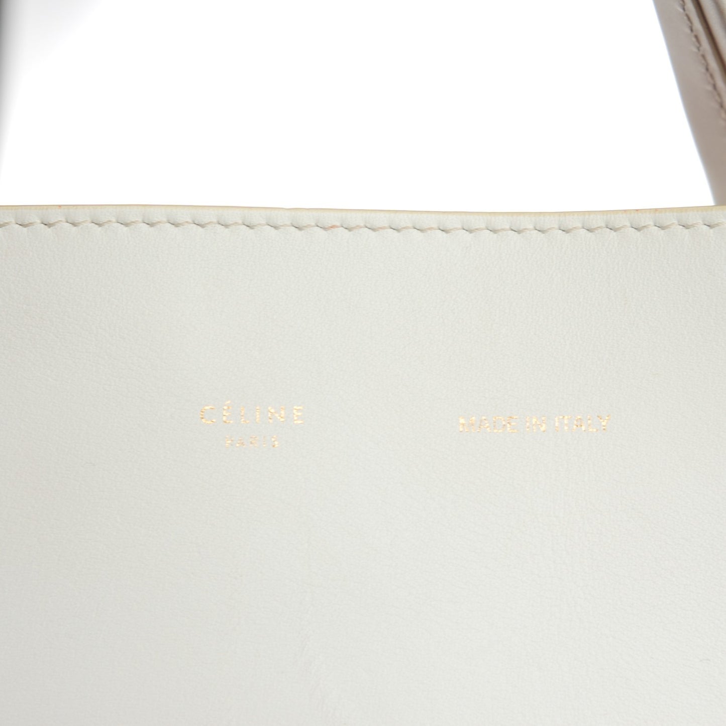Calfskin Suede Large Phantom Luggage Bi-Cabas White