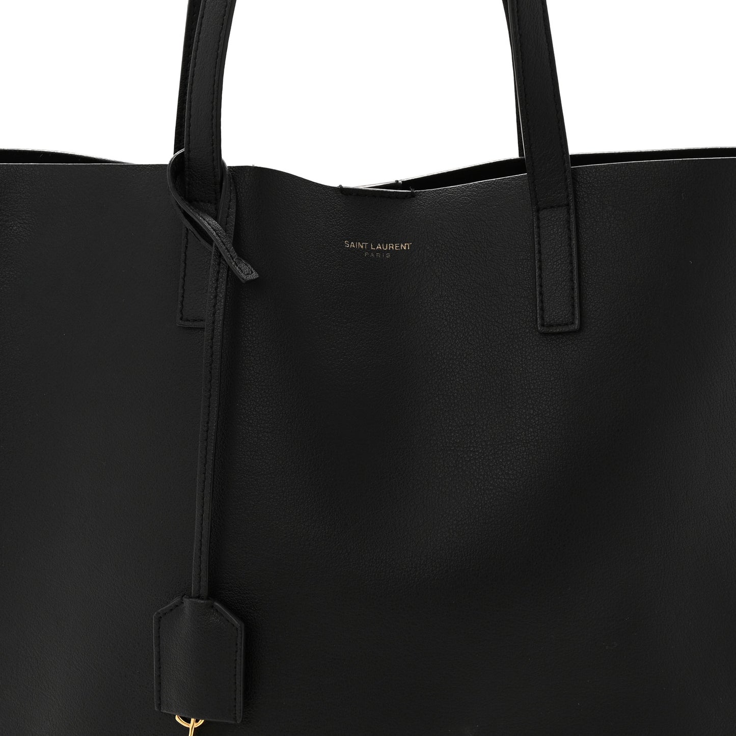 Calfskin North-South Shopping Tote Black