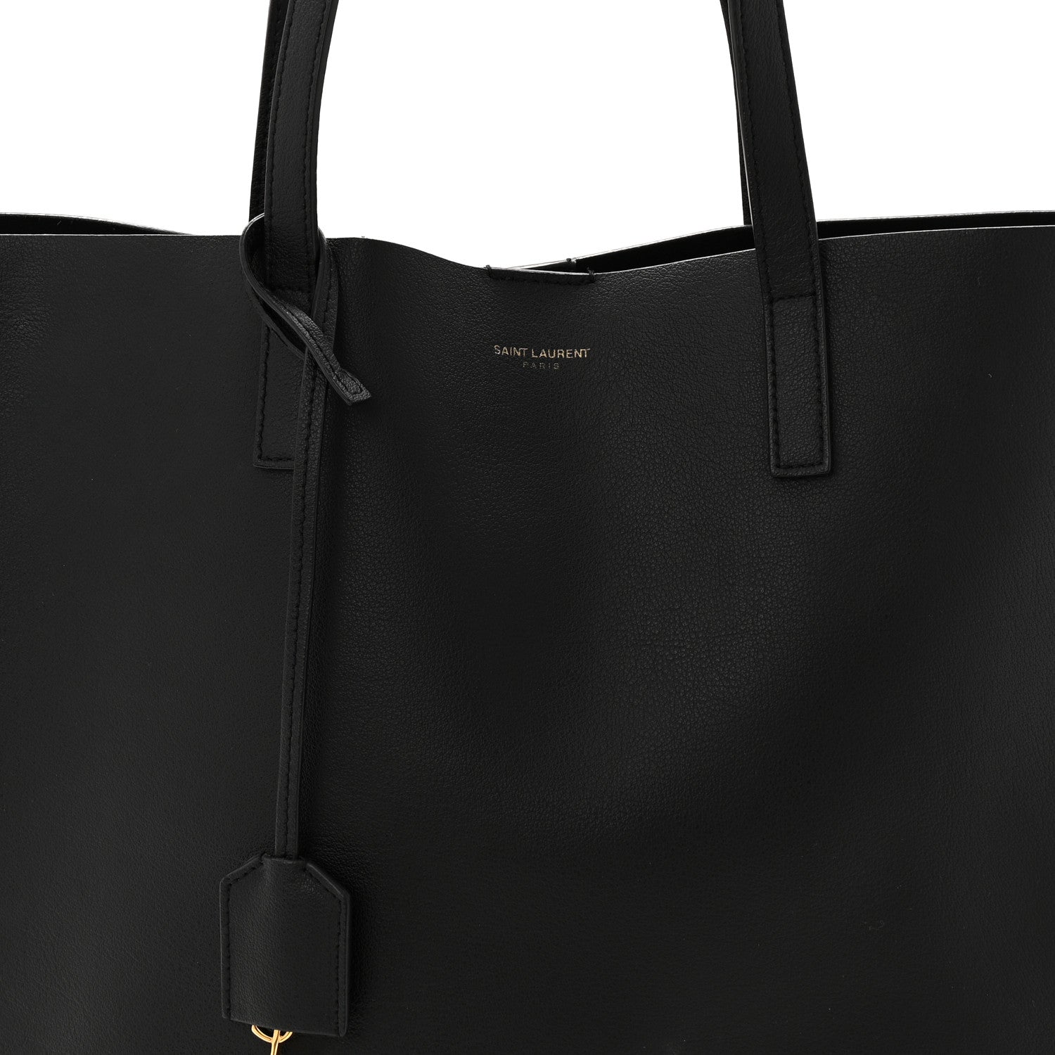 Saint Laurent Calfskin North-South Shopping Tote Black 9 of 12