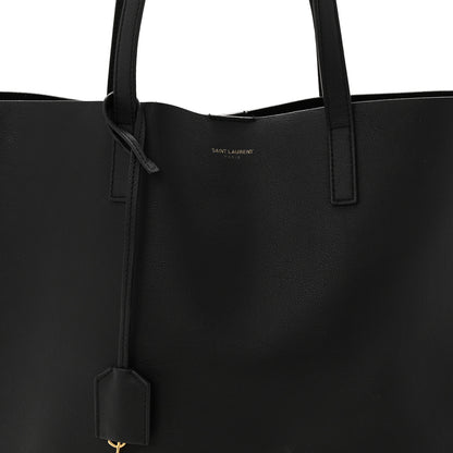 Saint Laurent Calfskin North-South Shopping Tote Black 9 of 12