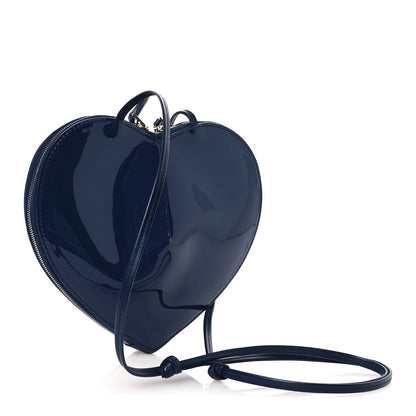 Alaia Patent Calfskin Le Coeur Bag Navy 5 of 34