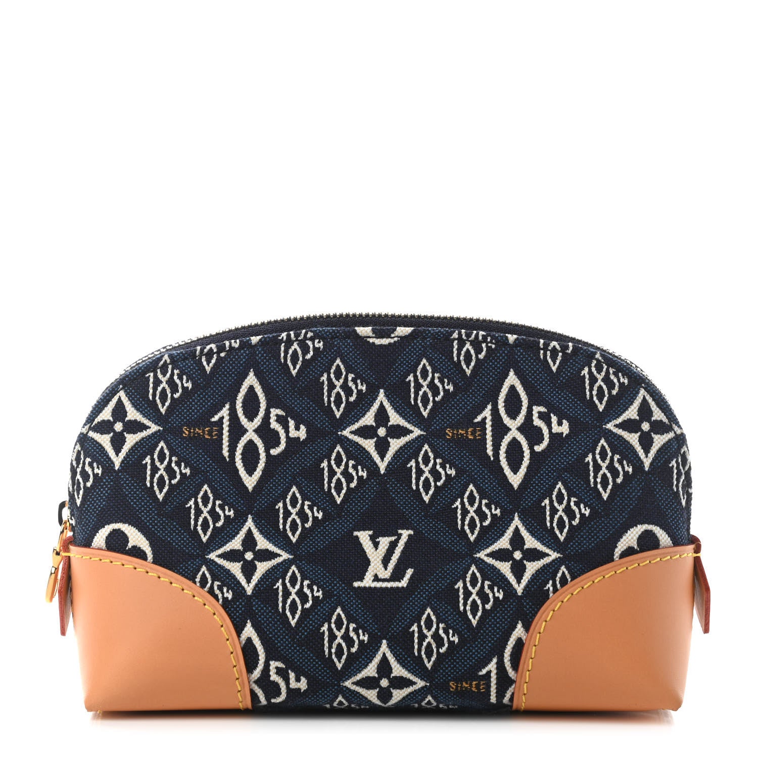 Louis Vuitton Jacquard Since 1854 Cosmetic Pouch PM Blue 1 of 8