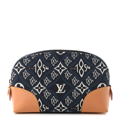 Louis Vuitton Jacquard Since 1854 Cosmetic Pouch PM Blue 1 of 8