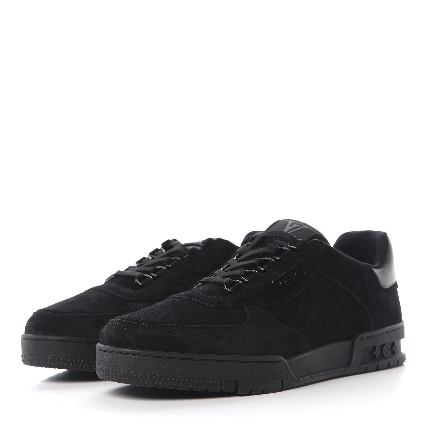 Louis Vuitton Suede Uniform Sneakers 9.5 Black 3 of 10