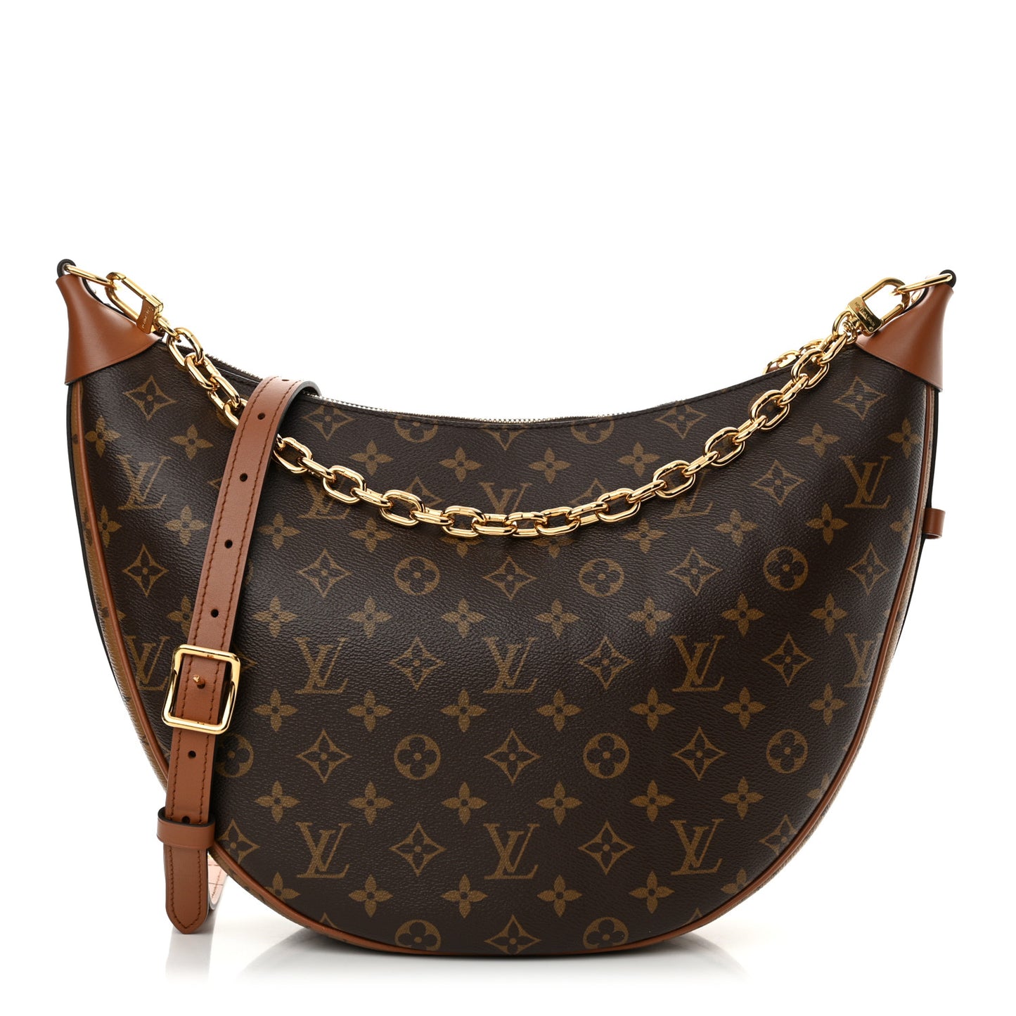 Reverse Monogram Loop Hobo