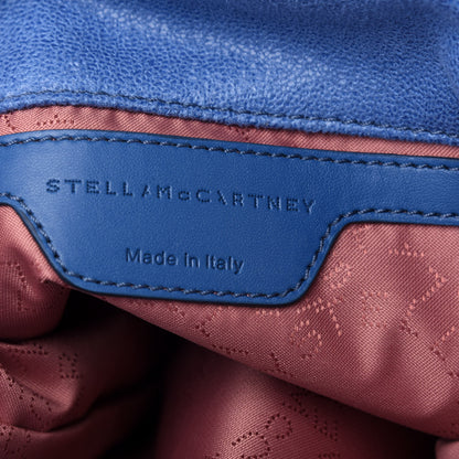 Stella McCartney Shaggy Deer Mini Falabella Fold Over Tote Bright Blue 6 of 9