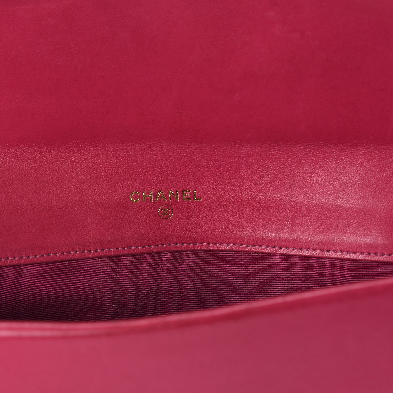 Chanel Caviar Timeless CC Wallet Dark Fuchsia 7 of 14