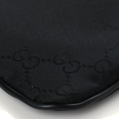 Gucci Nylon Monogram Mini Flat Messenger Bag Black 9 of 9