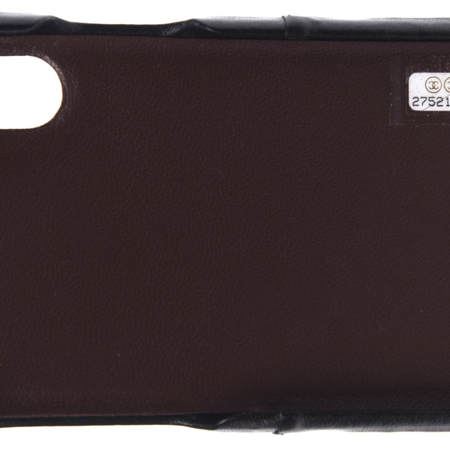 Lambskin Quilted iPhone X Case Black