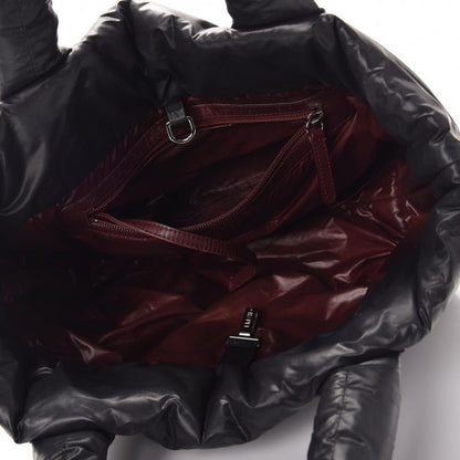 Chanel Nylon Quilted Coco Cocoon Medium Reversible Tote Black Red 9 of 20