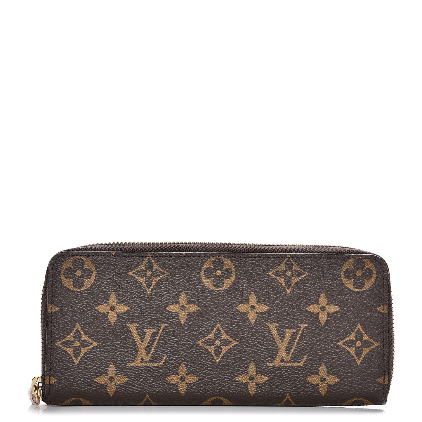 Monogram Clemence Wallet Rose Ballerine