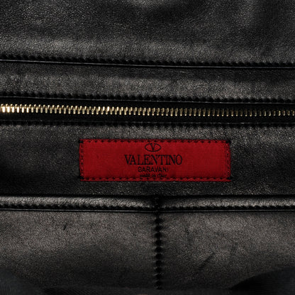 Valentino Garavani Vitello Medium Rockstud Tote Black 6 of 7