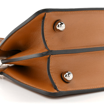 Fendi Shiny Nappa Flower Petite Peekaboo I SEE U Satchel Caramello 10 of 10