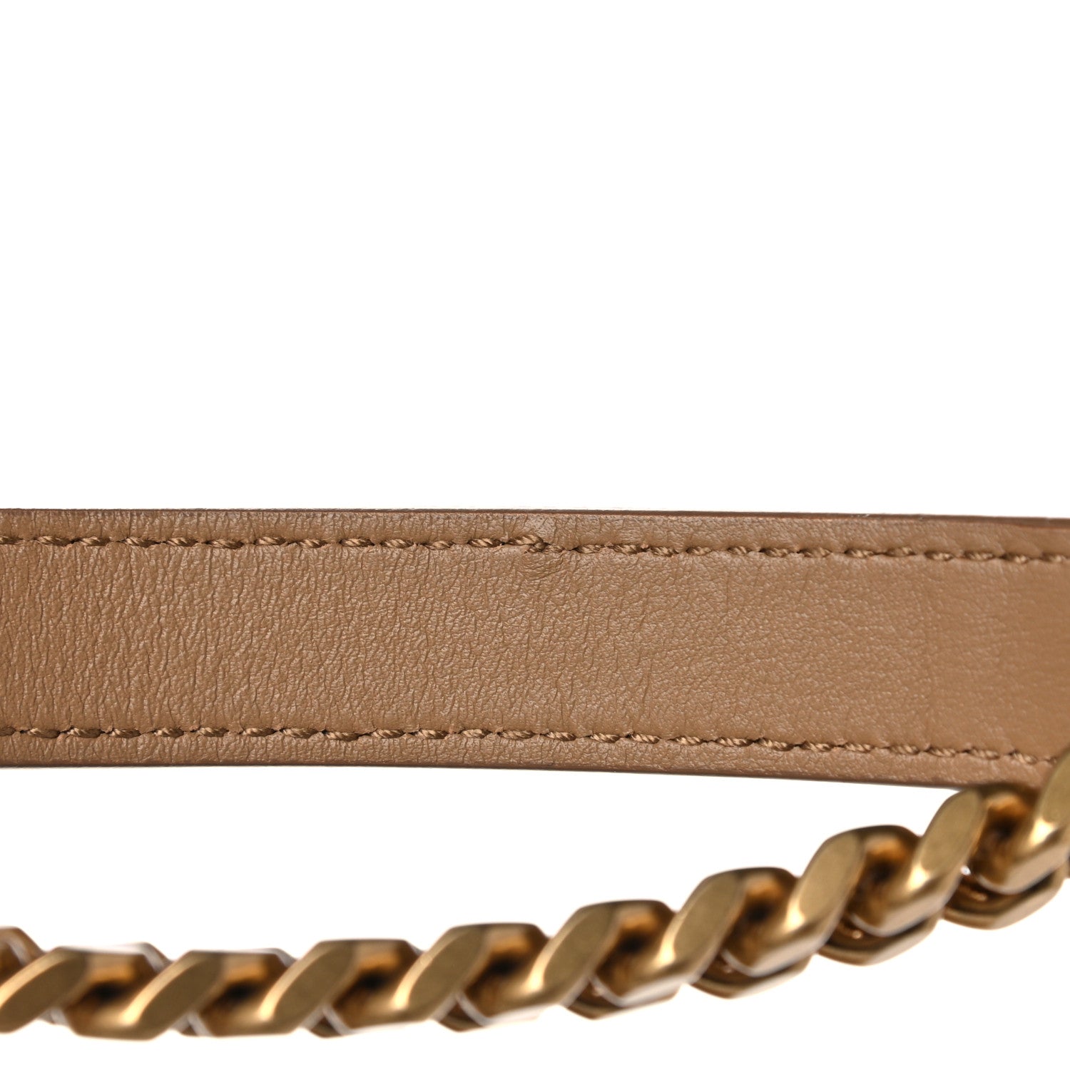 Saint Laurent Nubuck Shearling Monogram Medium Niki Chain Satchel Ivory Natural Tan 16 of 16