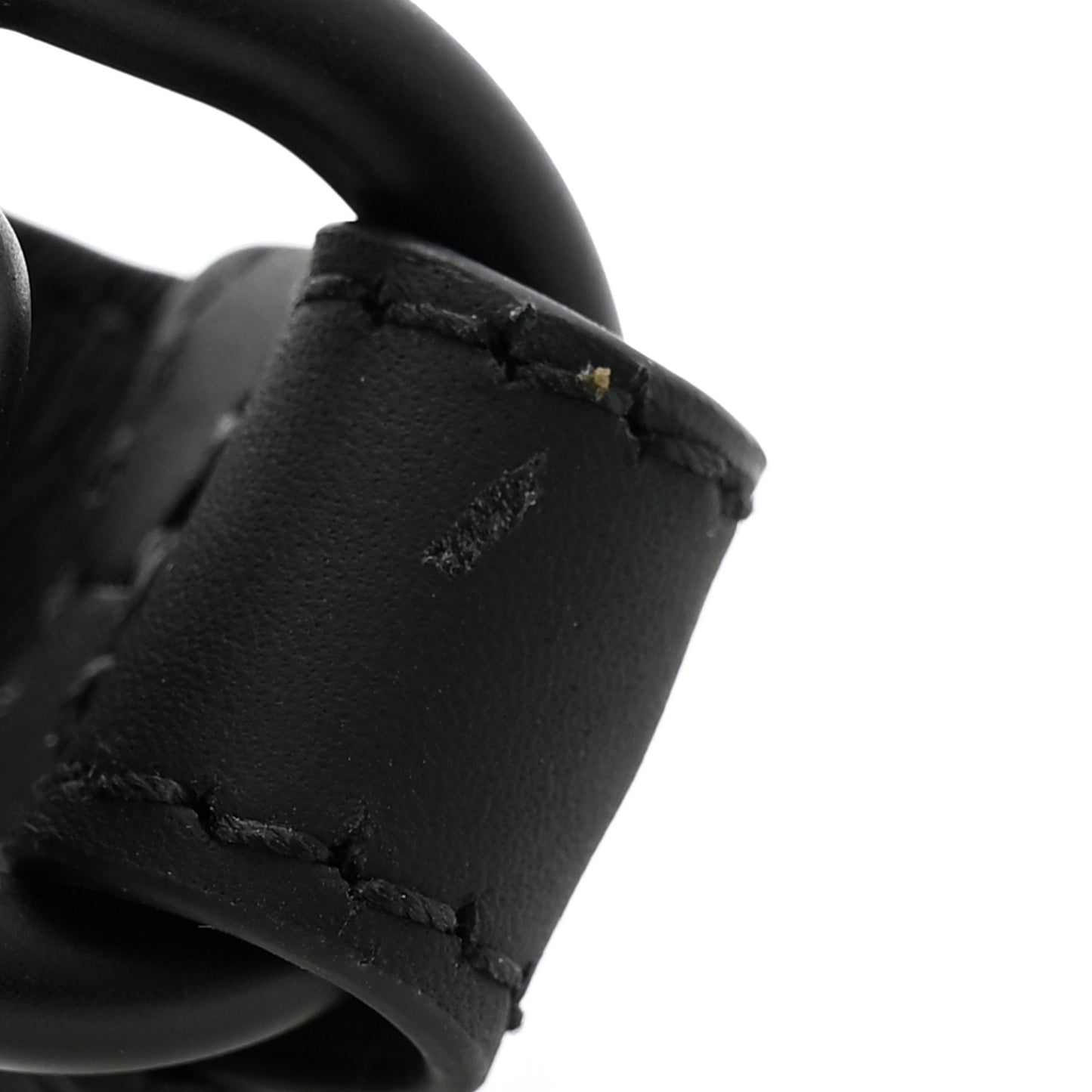 Ultra Matte Calfskin Mini Saddle Bag With Strap Black