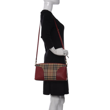 Burberry Horseferry Check Small Chichester Crossbody Clutch Bag Parade Red 2 of 12