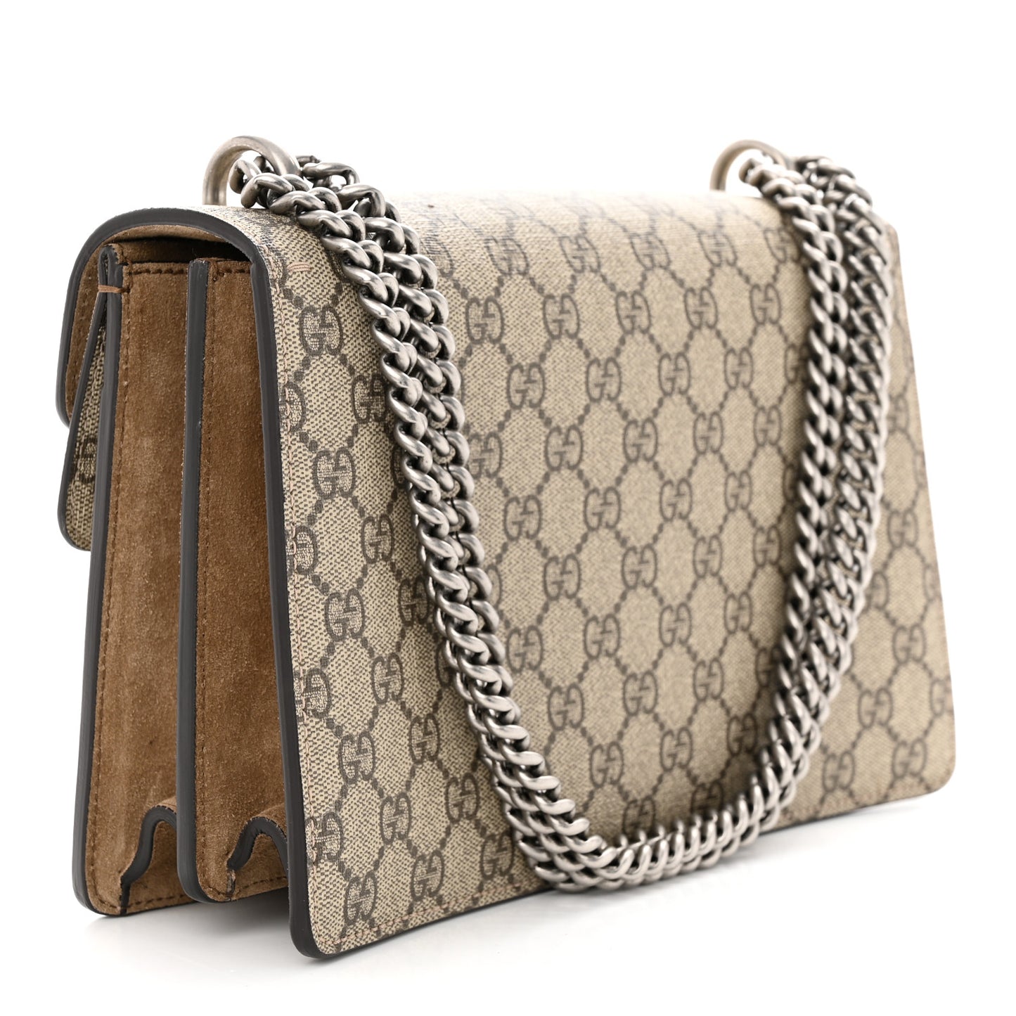 GG Supreme Monogram Small Dionysus Shoulder Bag Taupe