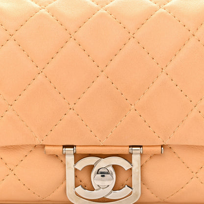 Chanel Lambskin Quilted Medium Icons Secret Label Flap Beige 8 of 15