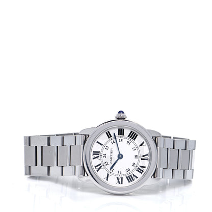 Cartier Stainless Steel 29mm Ronde Solo Quartz Watch 2 of 4