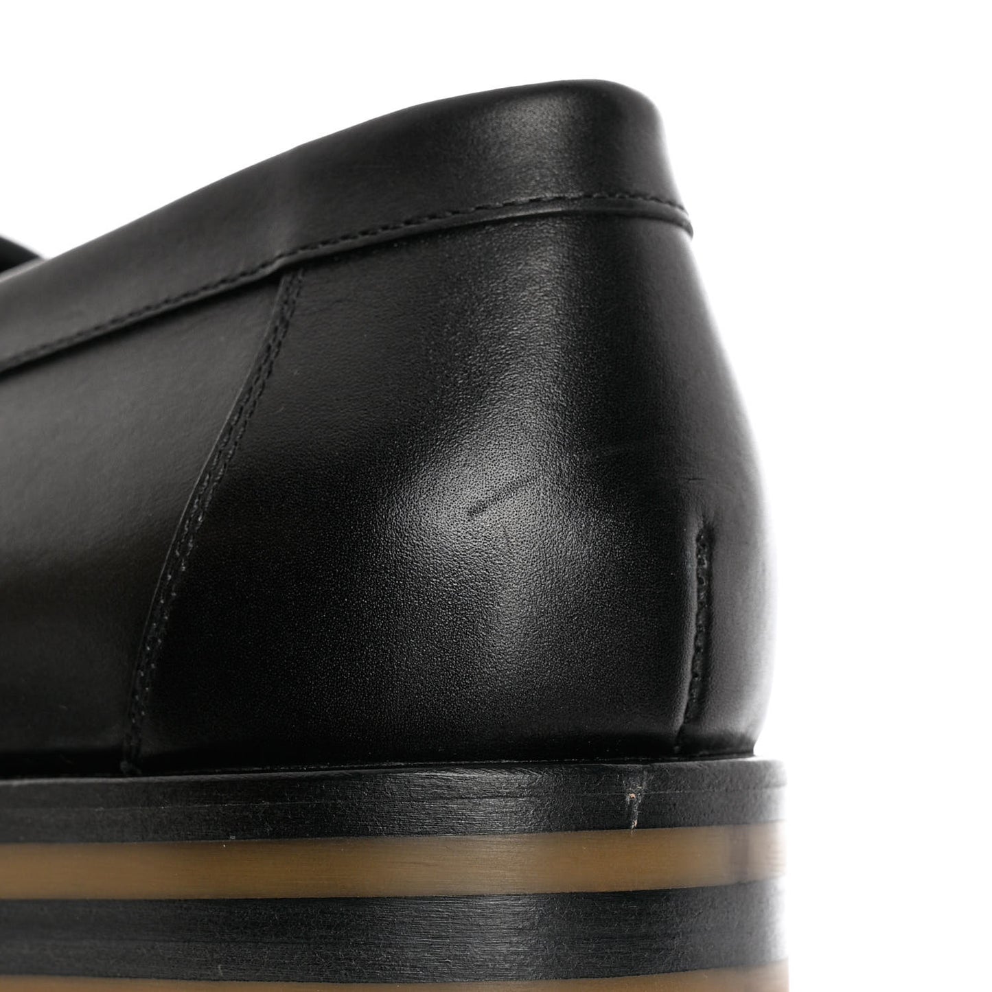 Calfskin Womens Faubourg Loafers 40 Black