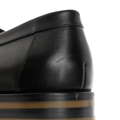 Hermes Calfskin Womens Faubourg Loafers 40 Black 9 of 10