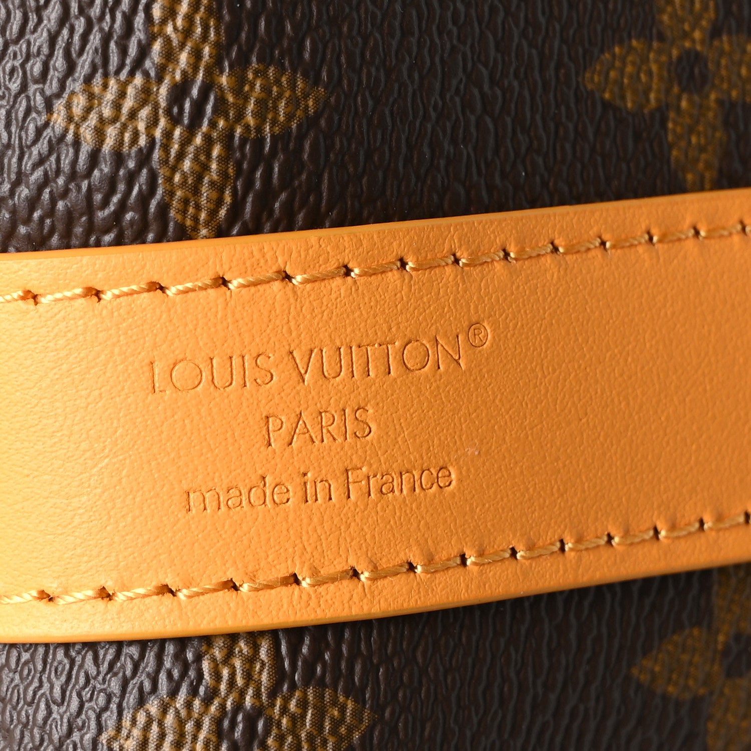 Louis Vuitton Monogram Macassar Keepall Bandouliere 50 Safran Yellow 6 of 9