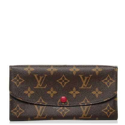 Louis Vuitton Monogram Emilie Wallet Fuchsia 1 of 6