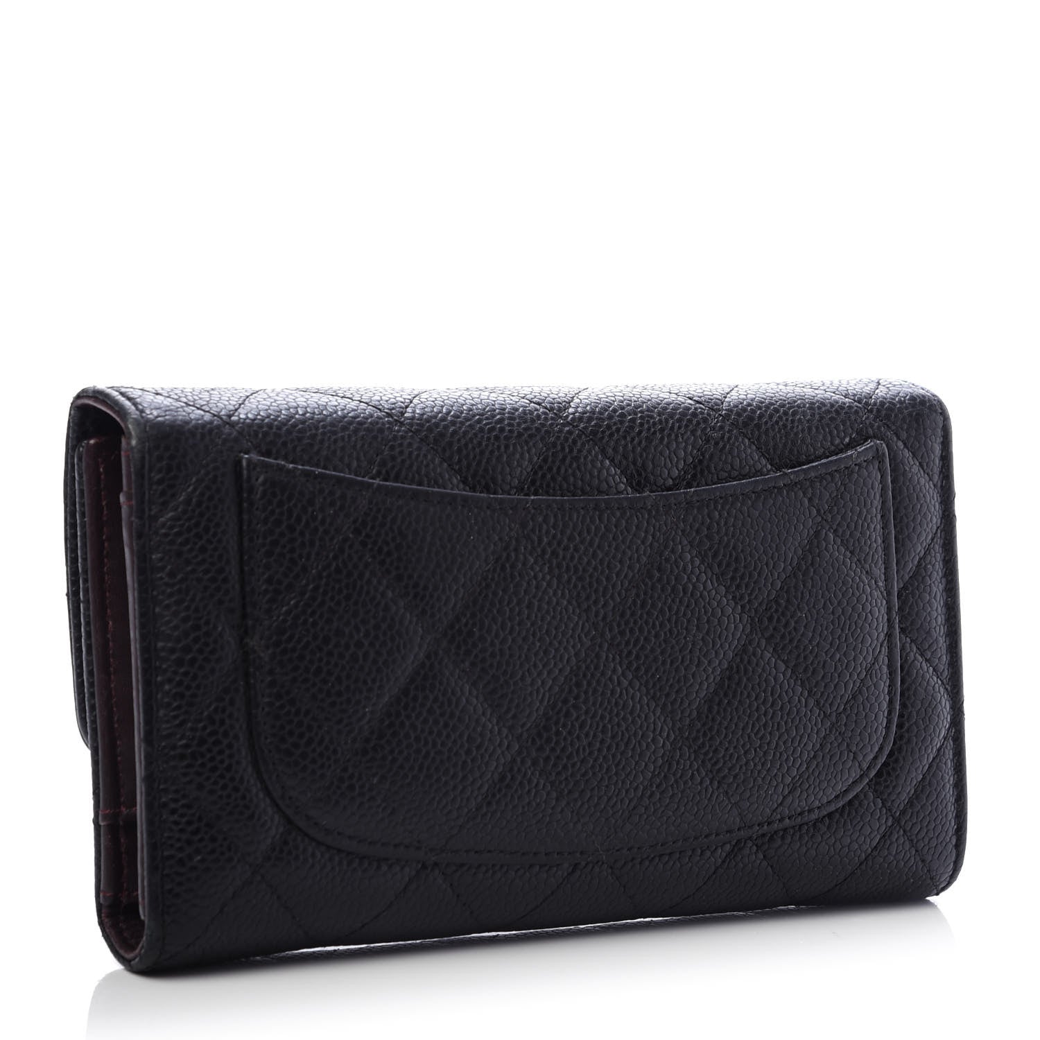 Chanel Caviar Quilted Large Flap Wallet Black 3 of 12