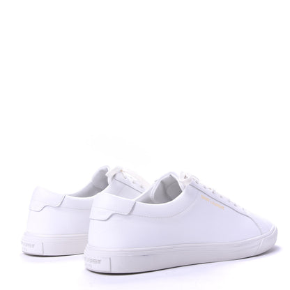 Saint Laurent Calfskin Andy Low Top Sneakers 39 Blanc Optique 4 of 9