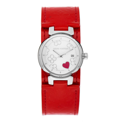 Louis Vuitton Stainless Steel Vernis 28mm Tambour Lovely Heart Quartz Watch 1 of 5