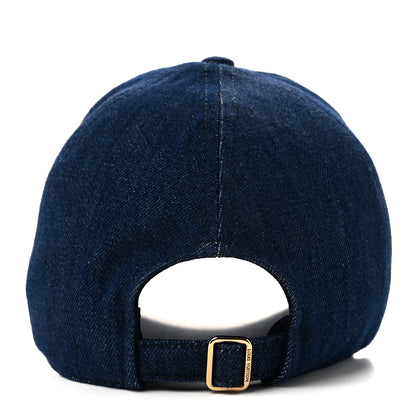 Louis Vuitton Denim Script Cap S Blue 5 of 8