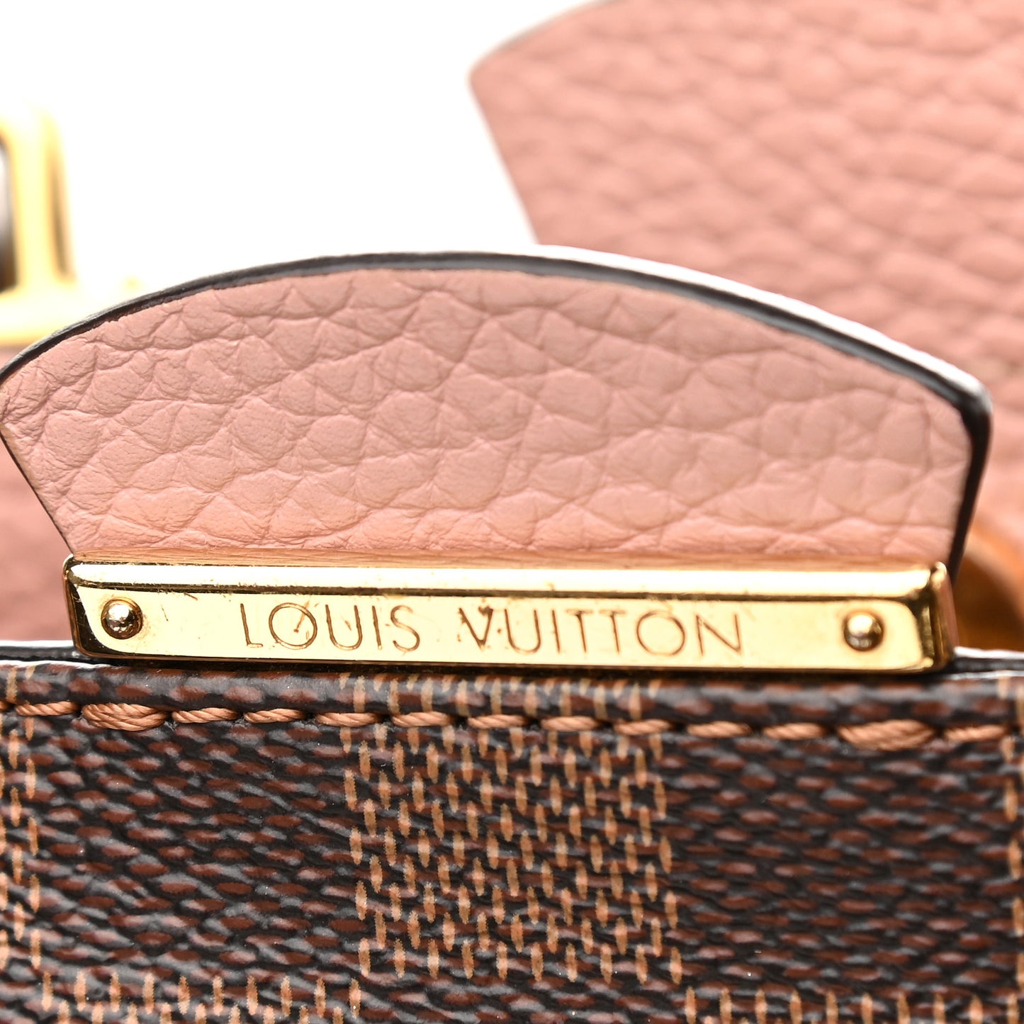 Damier Ebene Cuir Taurillon Brittany Magnolia