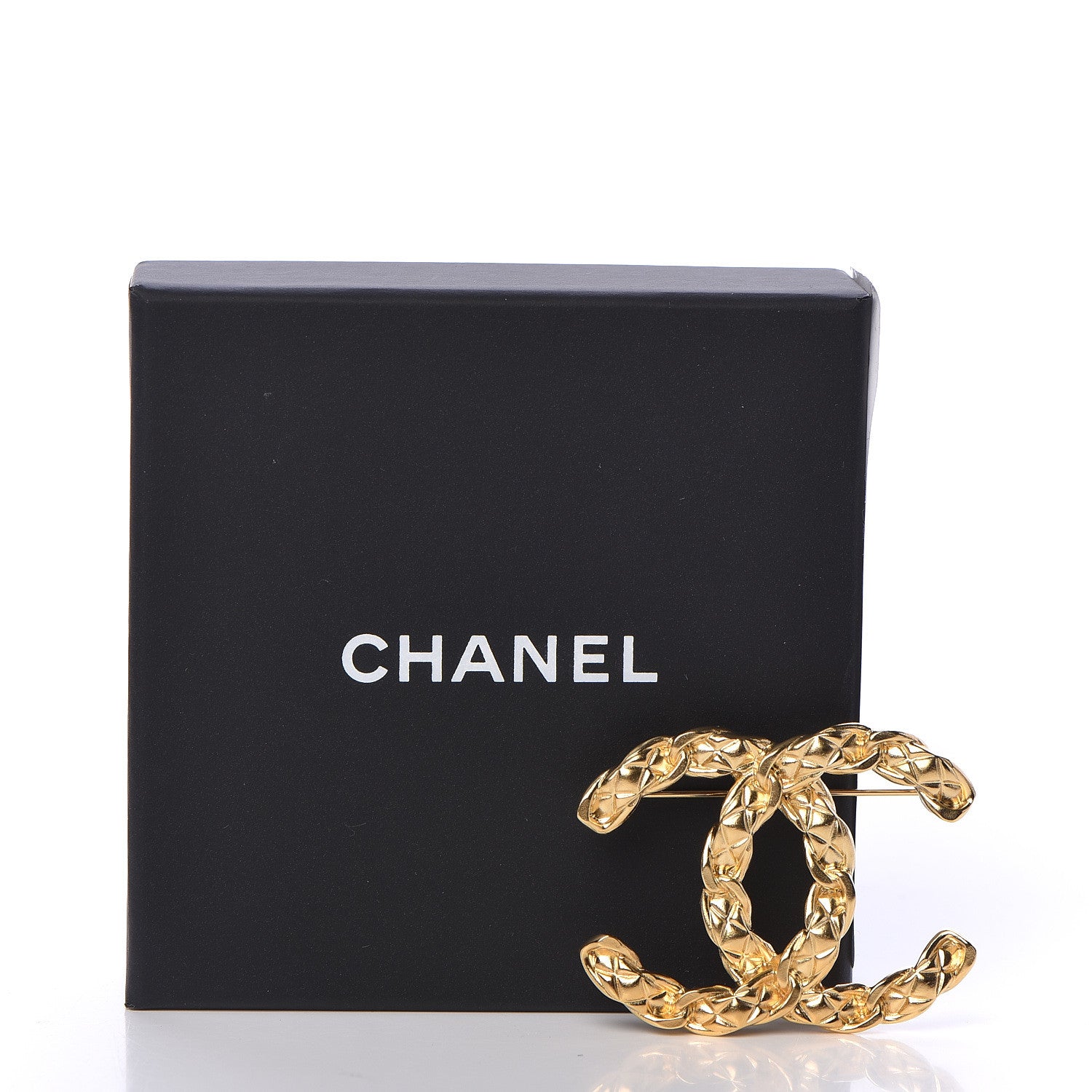 Chanel Metal CC Brooch Gold 5 of 5