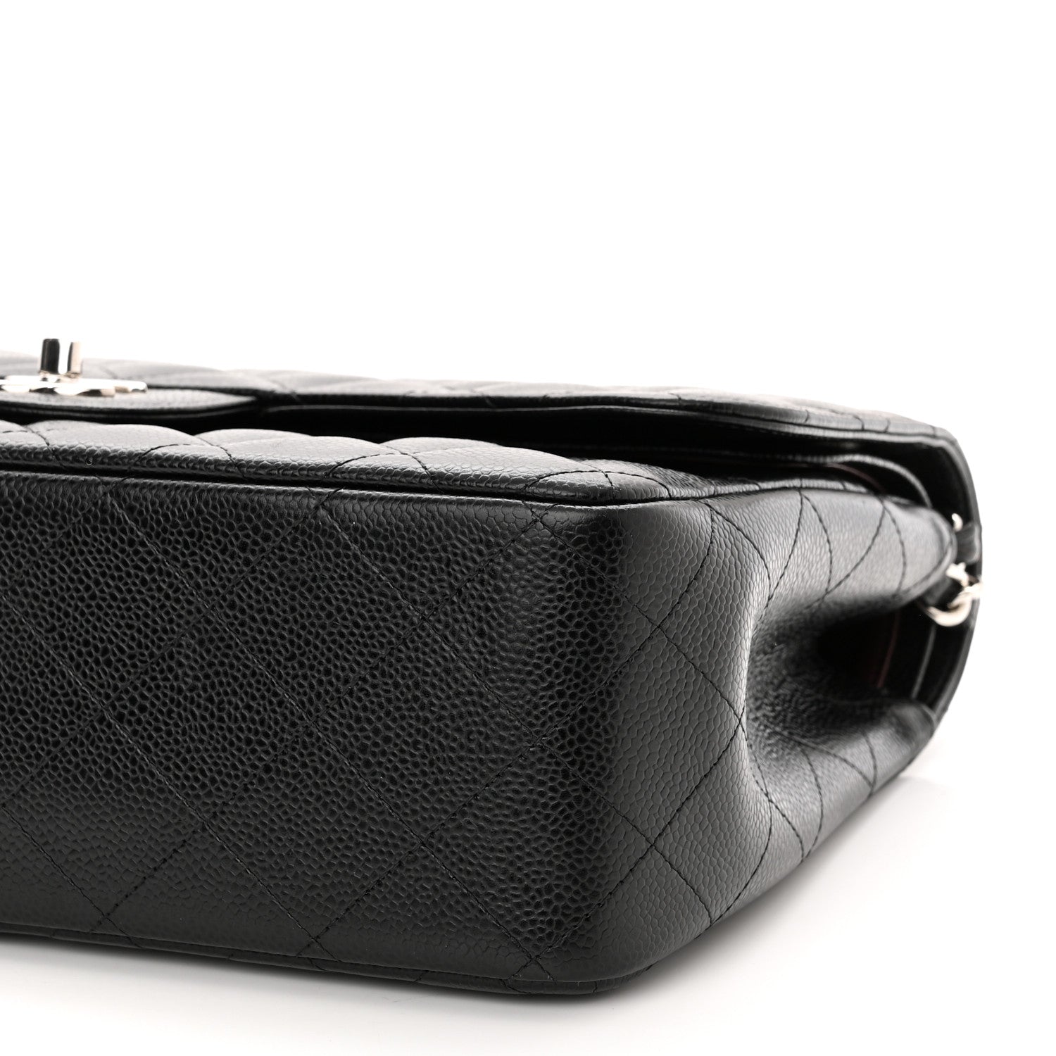 Chanel Caviar Quilted Jumbo Double Flap Black 10 of 11