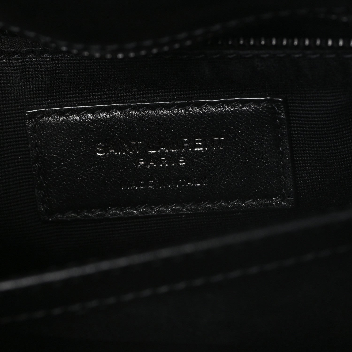 Saint Laurent Calfskin Y Quilted Monogram Monochrome Toy Loulou Crossbody Bag Black Black 6 of 11