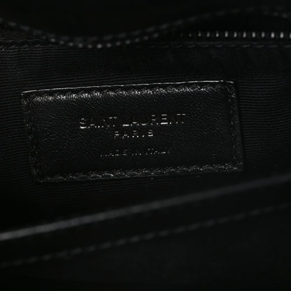 Saint Laurent Calfskin Y Quilted Monogram Monochrome Toy Loulou Crossbody Bag Black Black 6 of 11