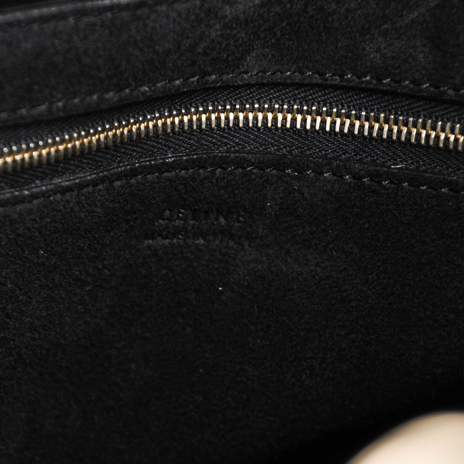 Celine Goatskin Sangle Bucket Bag Black 7 of 7