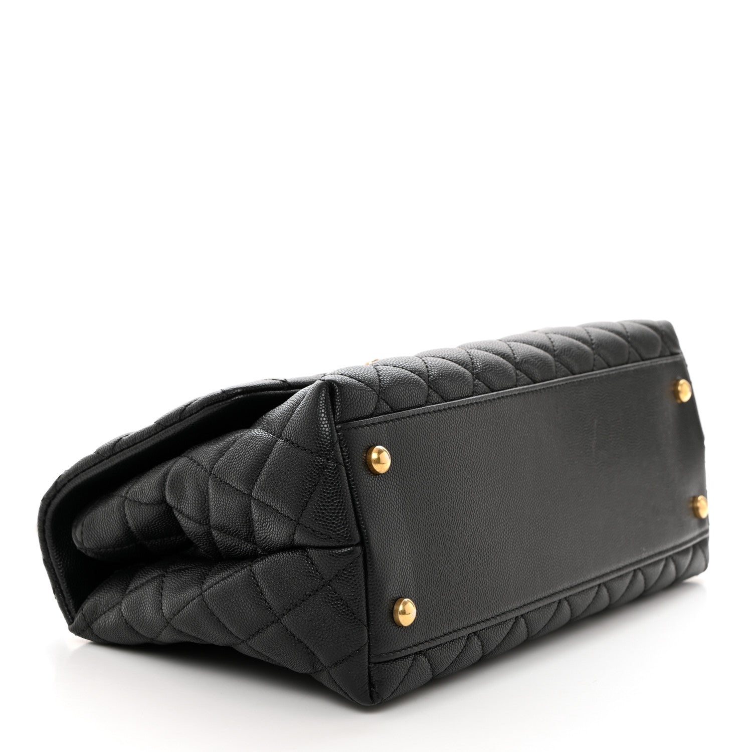 Chanel Caviar Quilted Small Coco Handle Flap Black 4 of 10