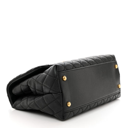 Chanel Caviar Quilted Small Coco Handle Flap Black 4 of 10