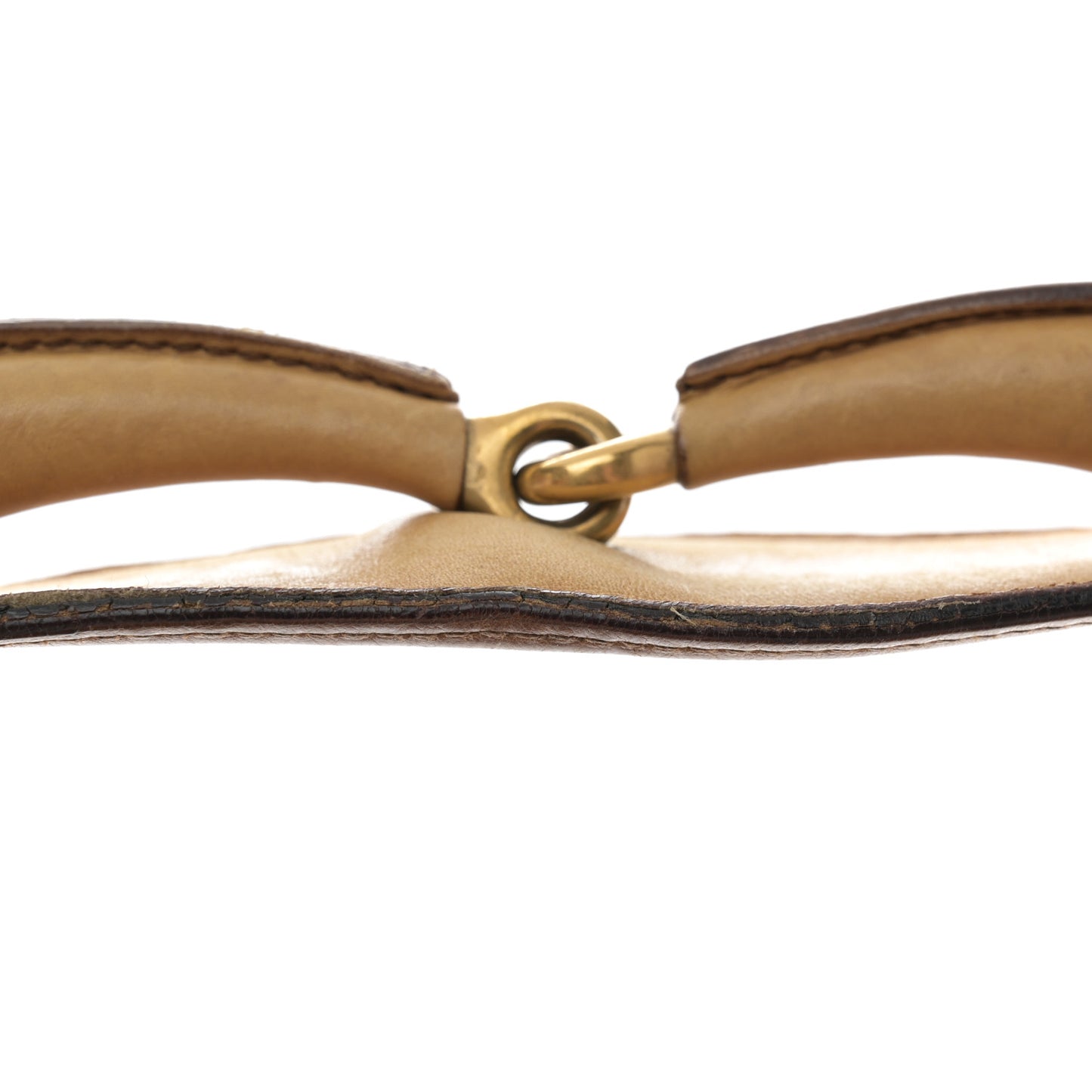 Calfskin Medium Horsebit Chain Hobo Tan