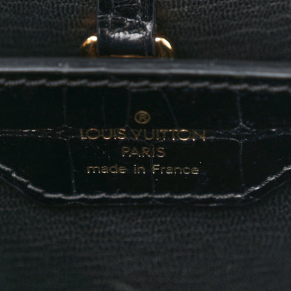 Louis Vuitton Brilliant Alligator Capucines PM Black 6 of 13