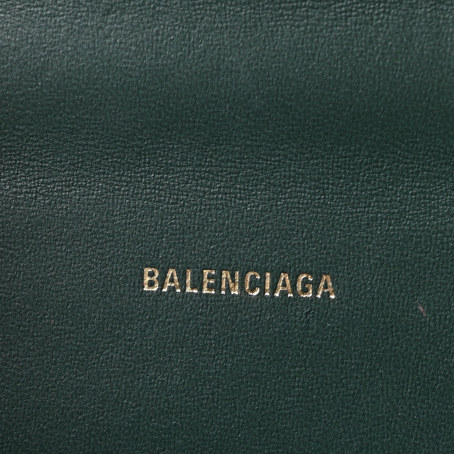 Balenciaga Shiny Calfskin Crocodile Embossed Hourglass Top Handle Bag XS Forest Green 6 of 9
