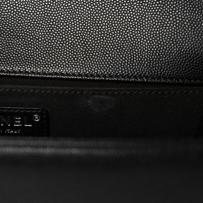 Chanel Caviar Quilted Medium Boy Flap Black 11 of 13